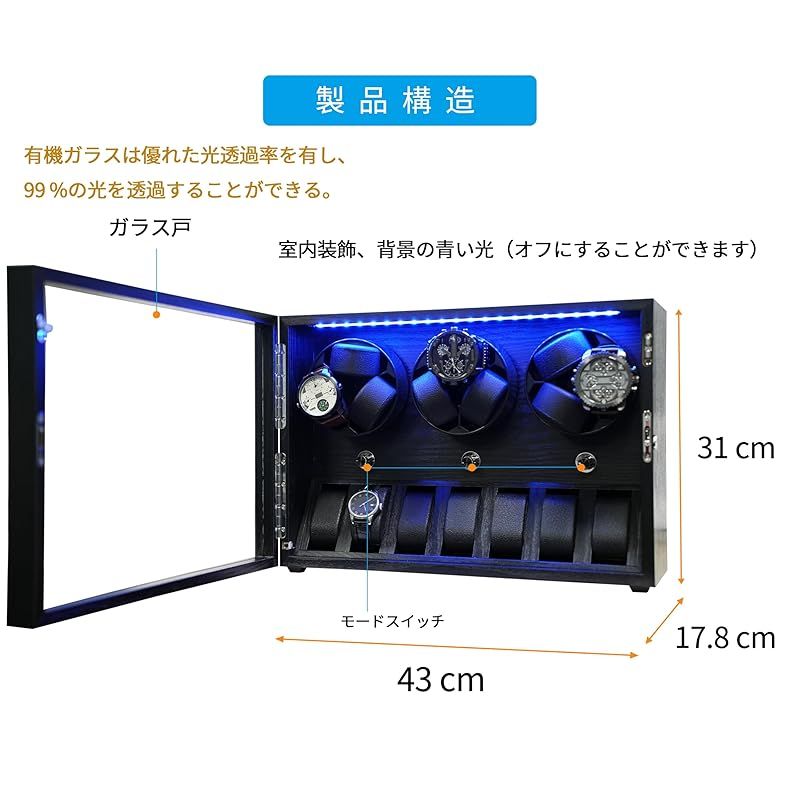 ORYX ワインディングマシーン 腕時計自動巻き上げ機 ウォッチ
