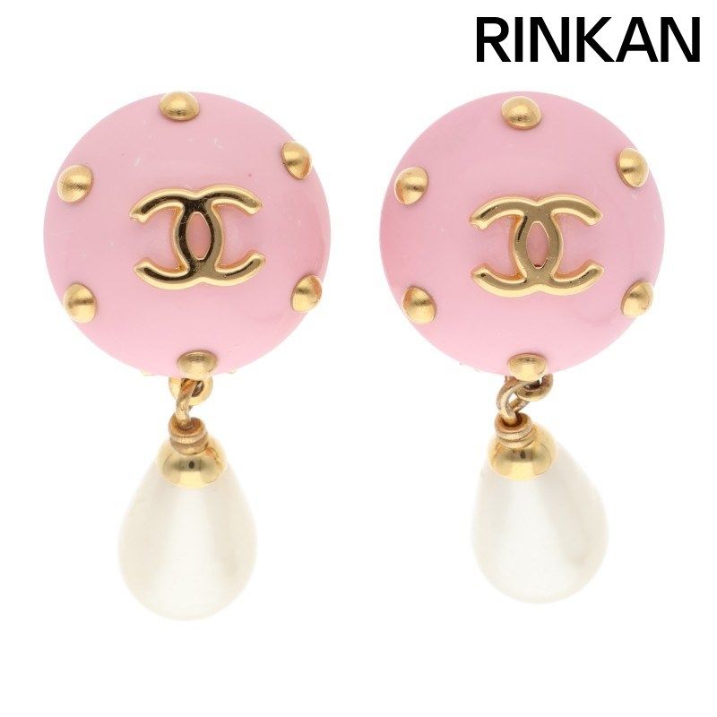 シャネル 96C ココマーク フェイクパールイヤリング レディース