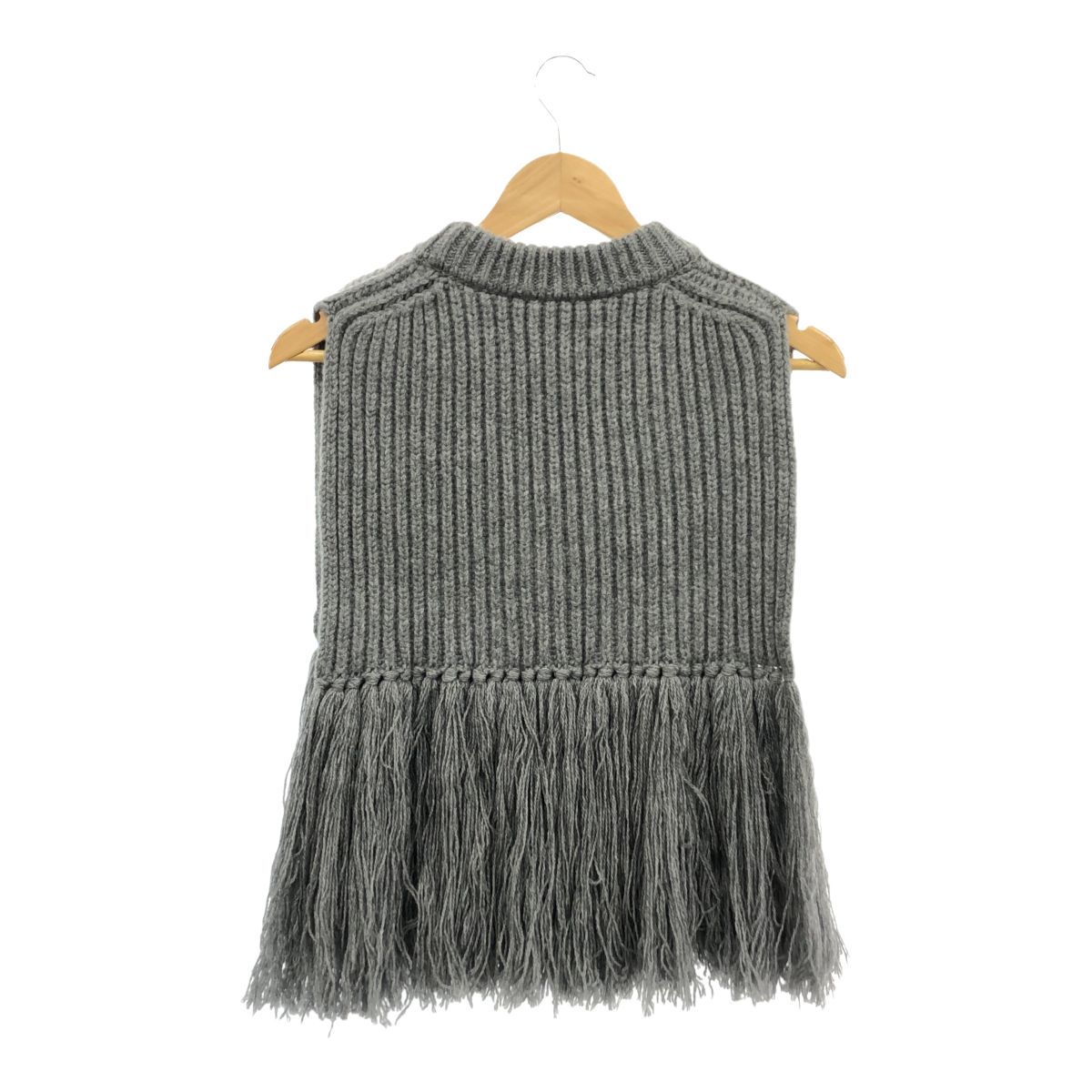 Hyke フリンジニットベスト HYKE ハイク FRINGE SWEATER VEST フリンジセーターベスト