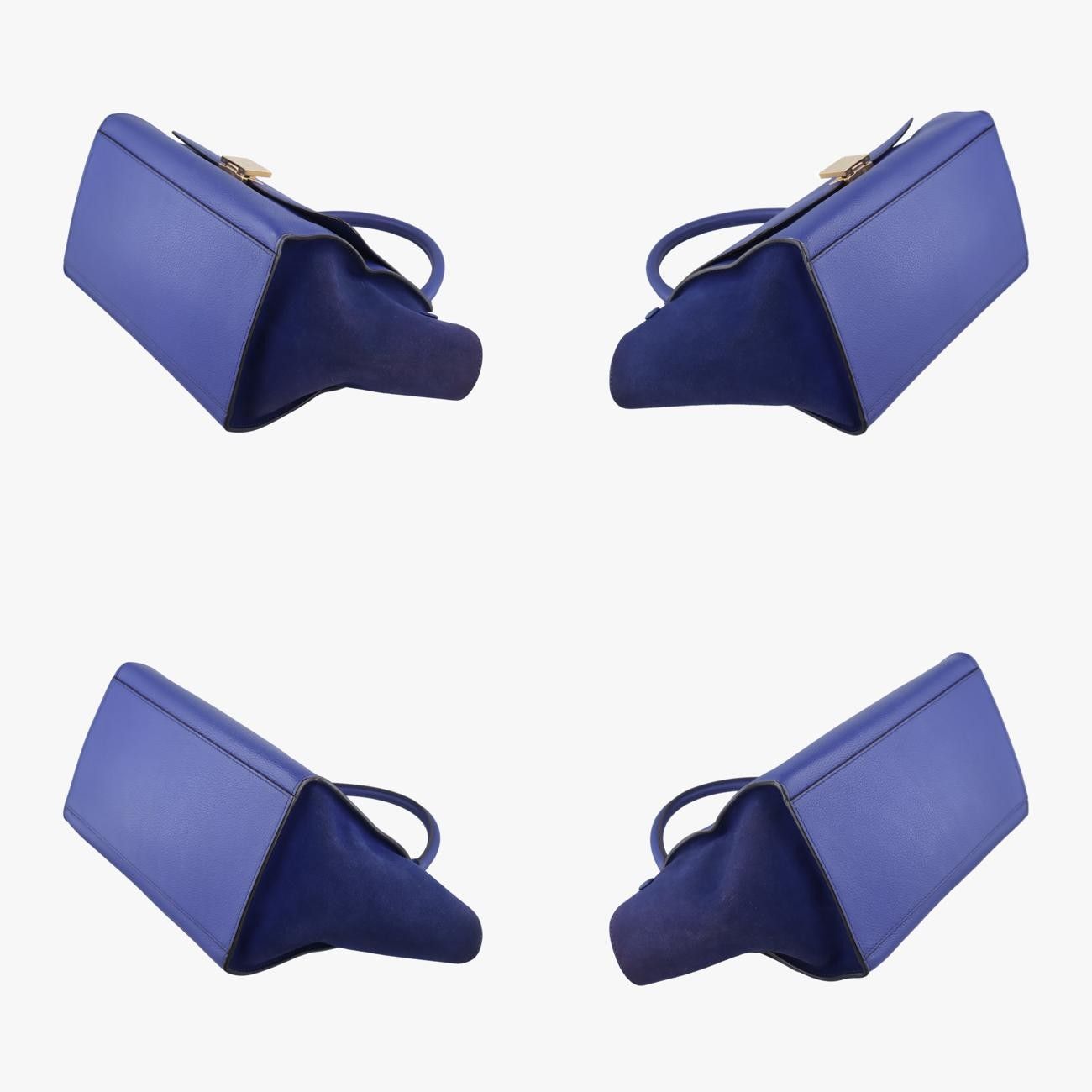 セリーヌCelineトラペーズスモールブルー×ネイビーレザー×スエードS-VP-1103