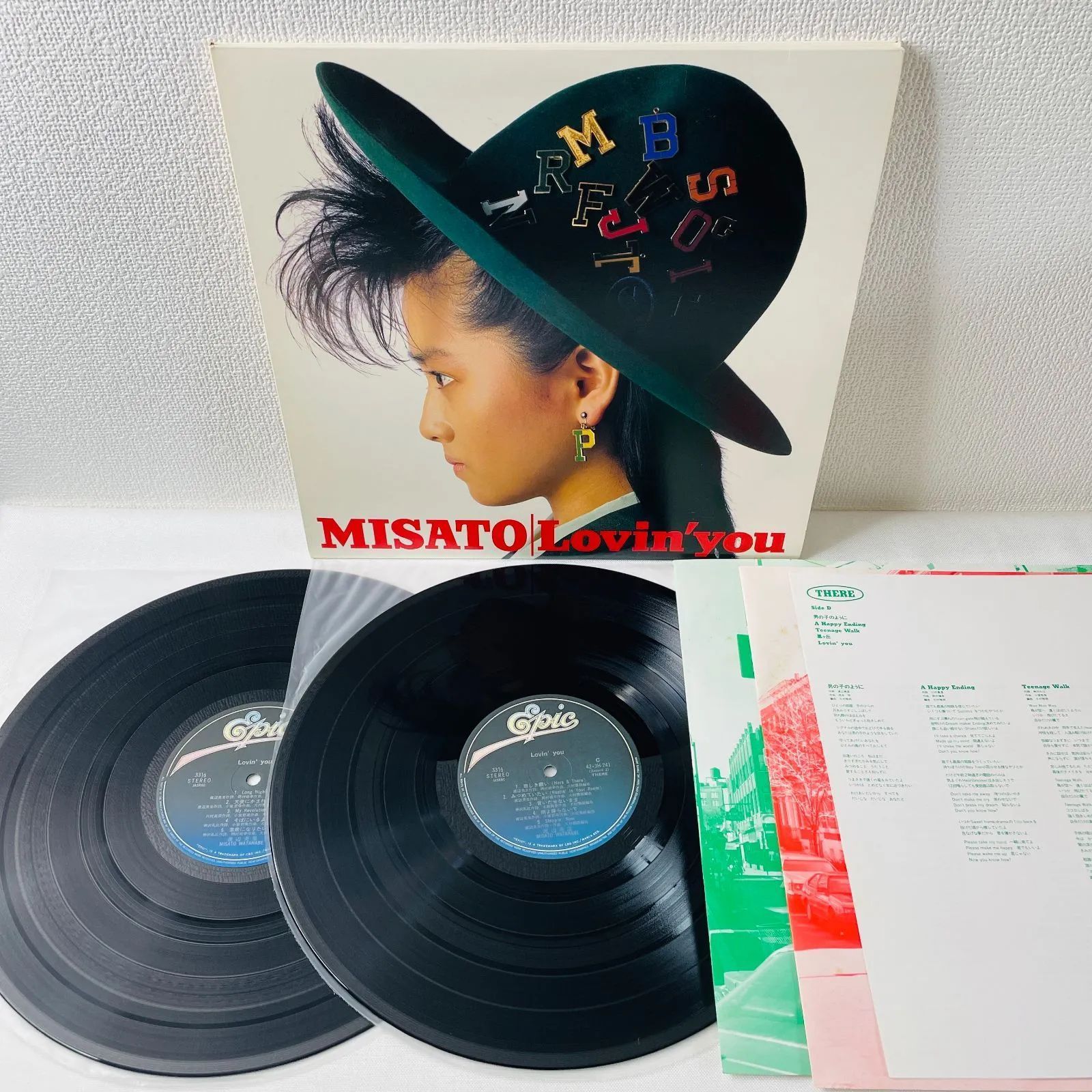 渡辺美里 - Lovin' You】2×LP 見開きジャケット インサート付