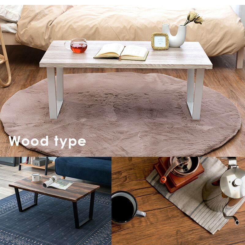 大阪のみ送料無料】LOWYA 天然木折り畳みテーブル NEWジニスミニ