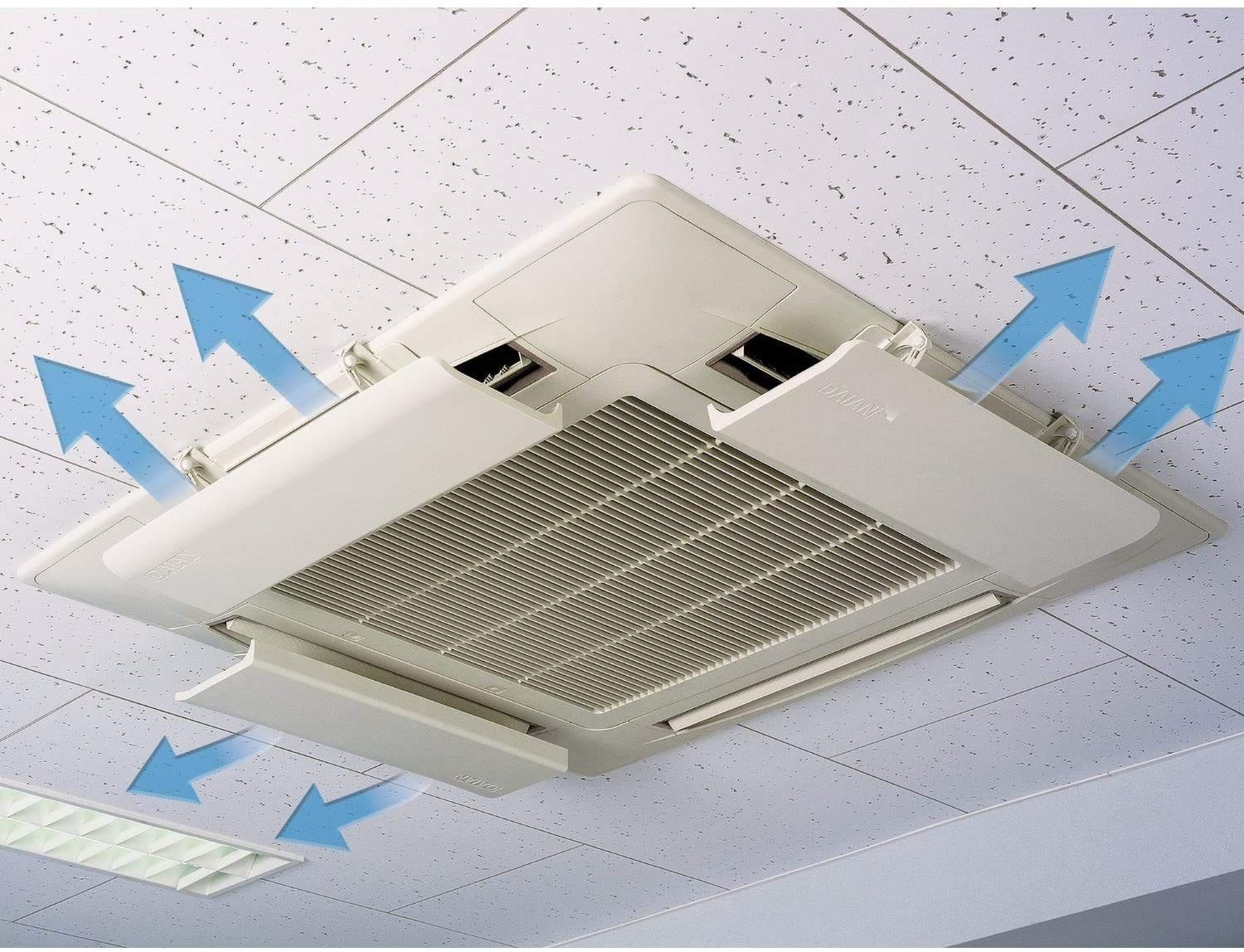 日本製エアーウィングPRO AW7-021-06 4台セット エアコン風除け 結露防止マット付 直撃風カット 温度ムラ解消 工具不要取付で冷え対策＆省エネ 家庭|オフィス|店舗用 WWW_KANDAIZUMI_COM