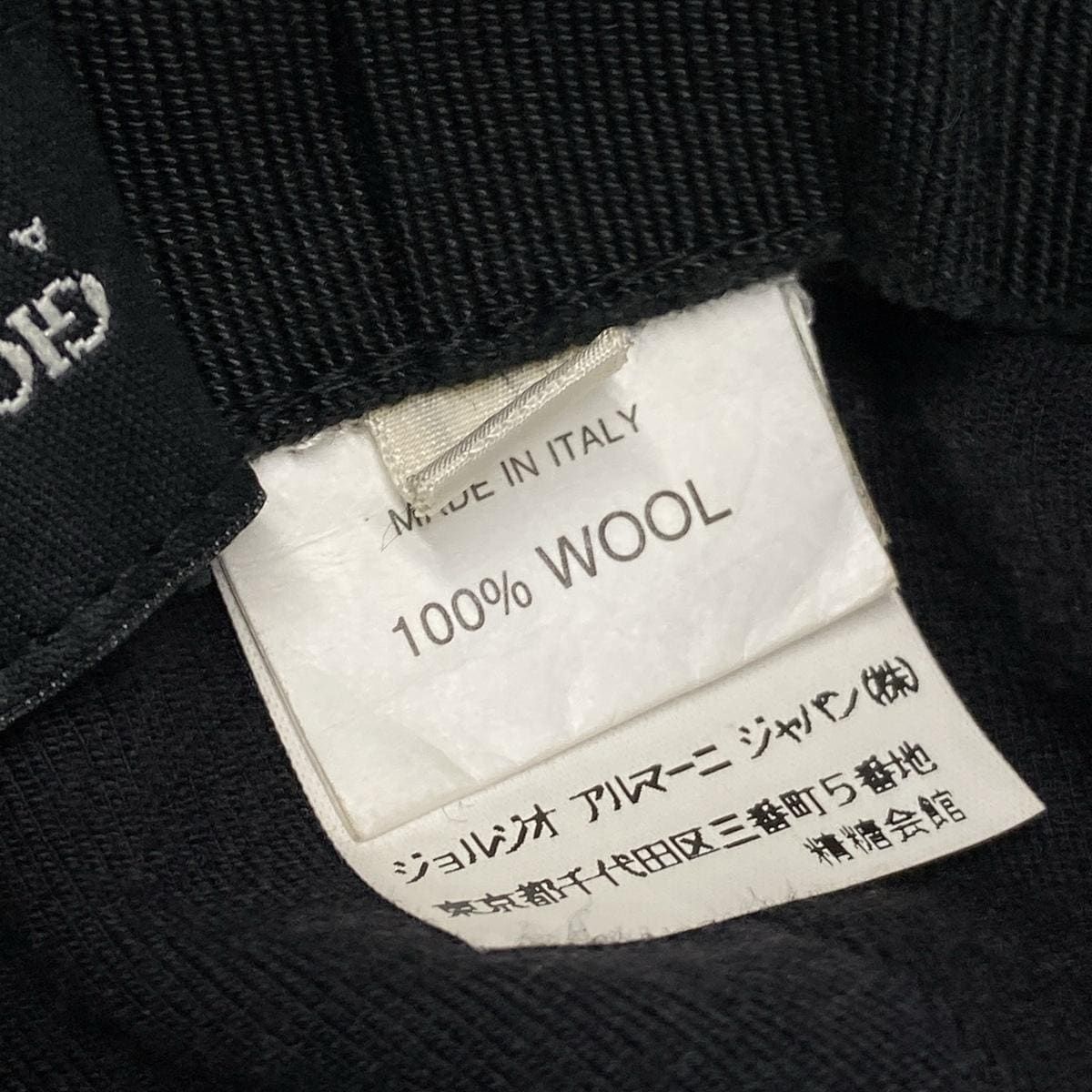 GIORGIOARMANI(ジョルジオアルマーニ) ニット帽 58 - グレー