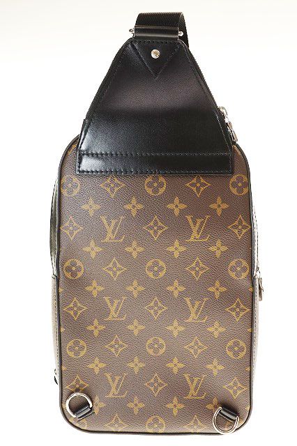 ルイヴィトン LOUIS VUITTON アヴェニュー スリングバッグ モノグラム マカサー M 46327 ショルダー ボディバッグ ブラウン ブランド古着ベクトル AA 251003
