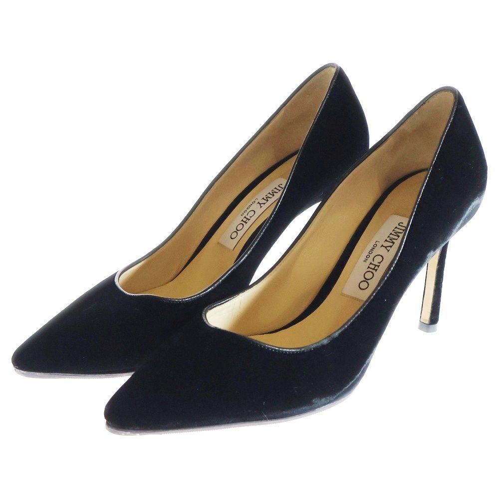 JIMMY CHOO スウェードベージュパンプス　37 JIMMY CHOO (ジミーチュウ) ヒールパンプス スウェード シューズ
