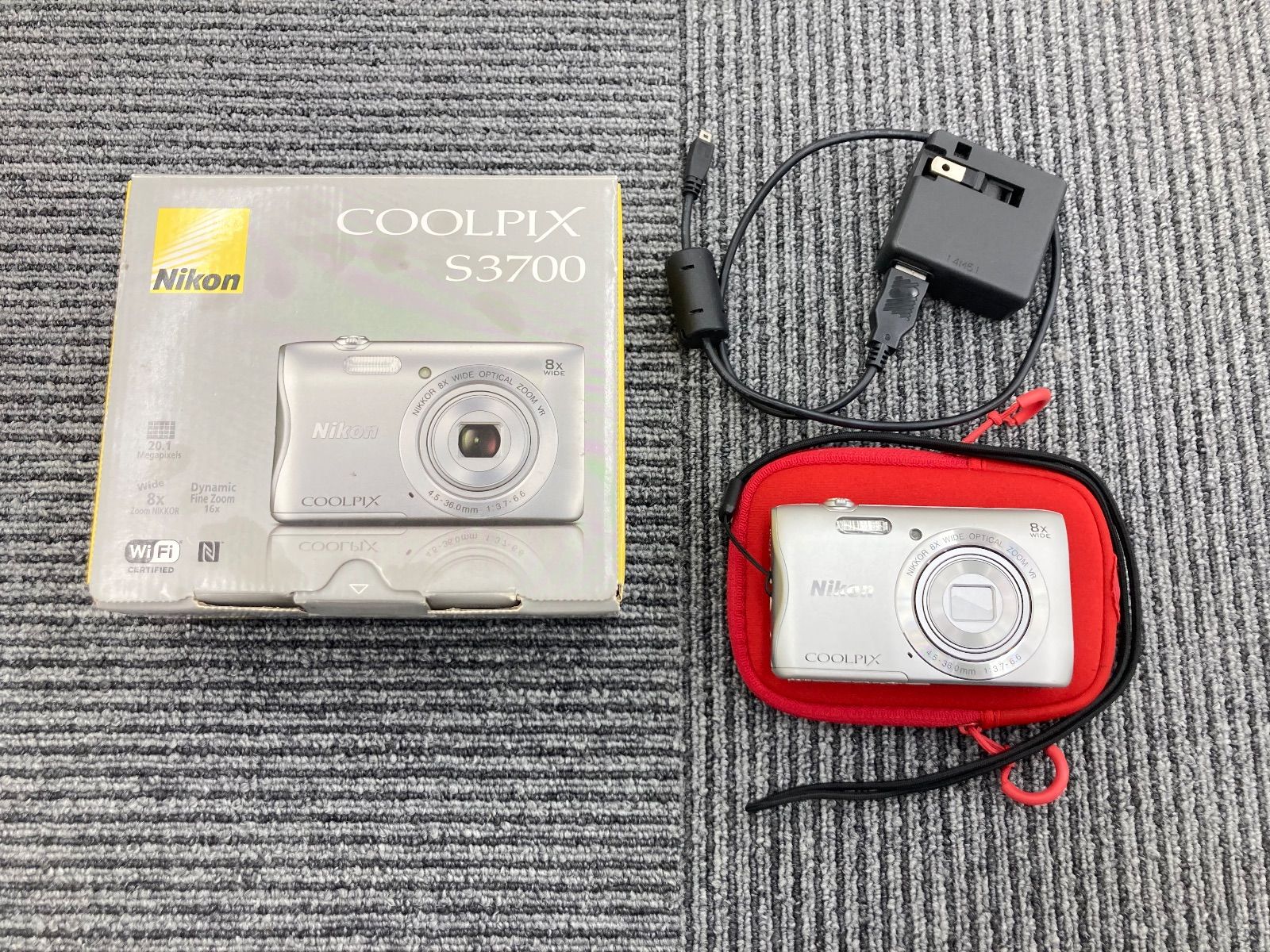 KD-006 Nikon ニコン COOLPIX S3700 レンズ 4.5-36.0mm 1 3.7-6.6 コンパクトデジタルカメラ 動作 済み