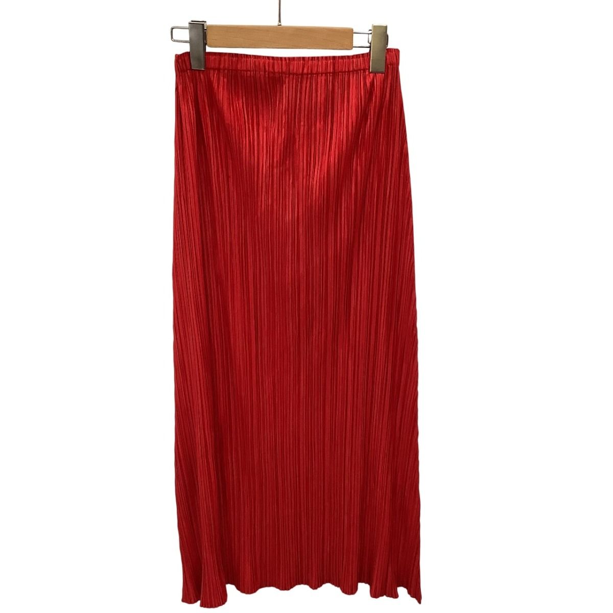♪♪ISSEY MIYAKE イッセイミヤケ PLEATS PLEASE スカート SIZE 3 PP23-JG808 レッド