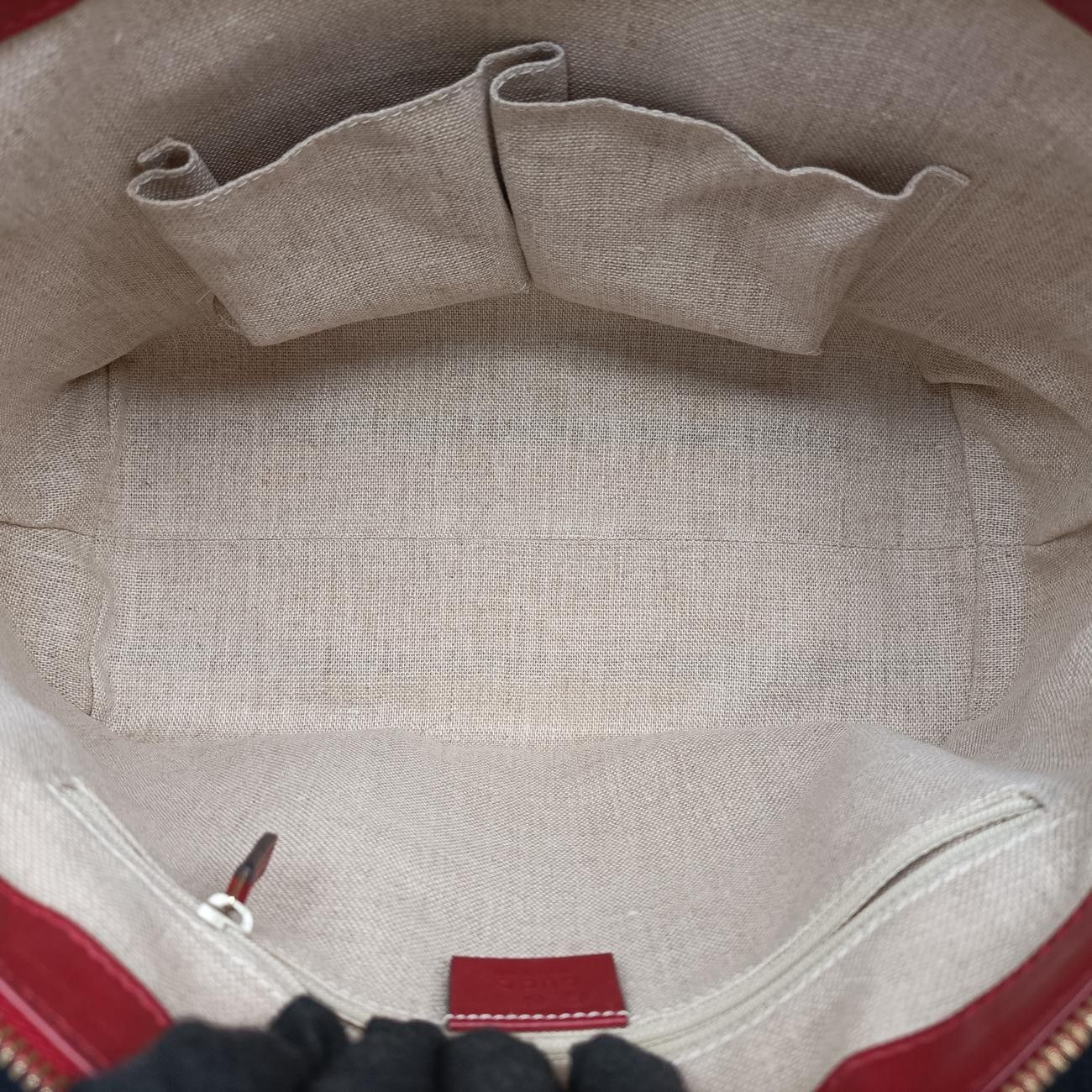 グッチGucciマイクログッチシマレッドレザー449656E028909356