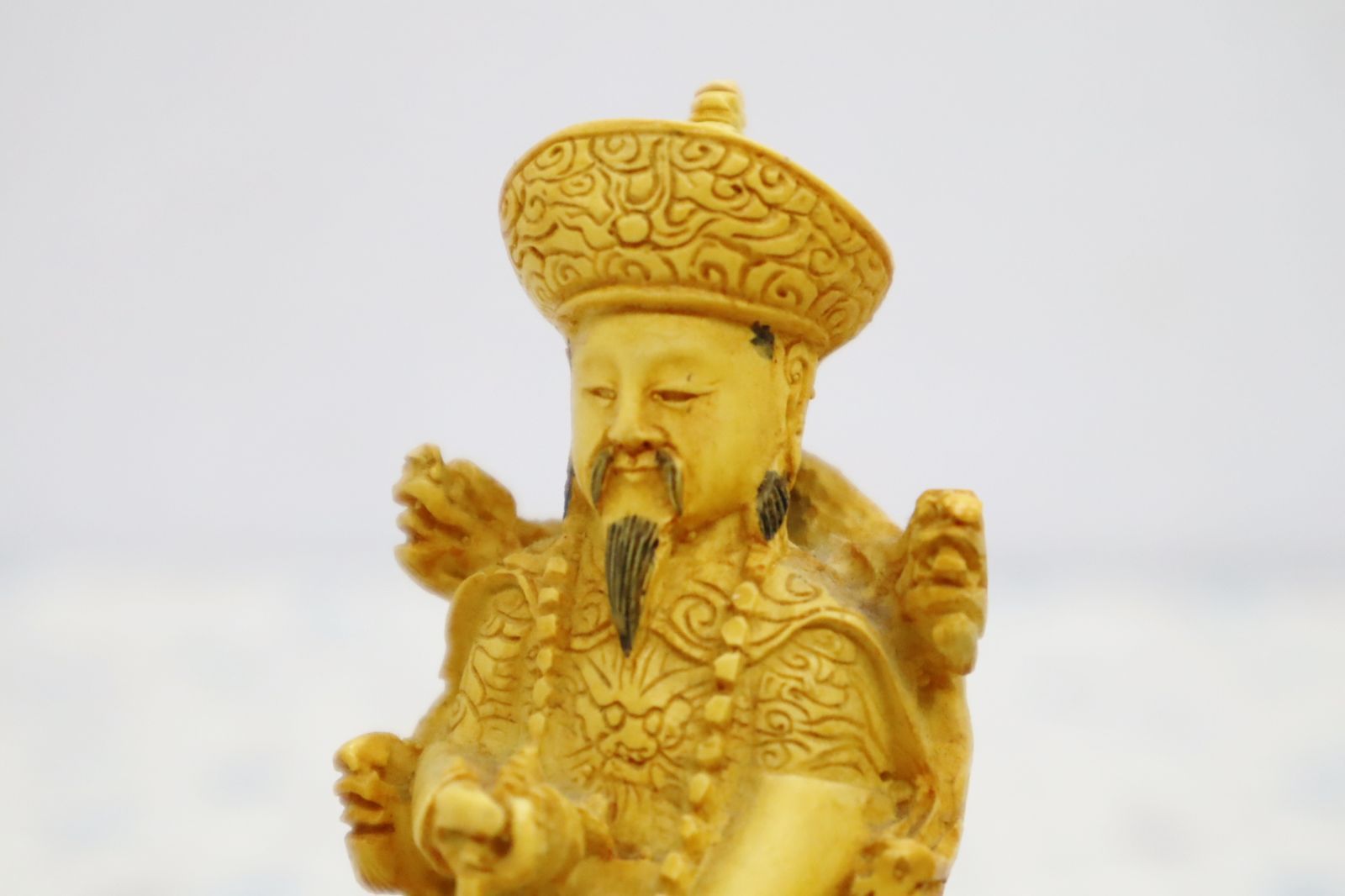 ◇高さ約13cm 古玩 骨董｜中国 皇帝像 中国美術｜ 伝統工芸品 彫刻