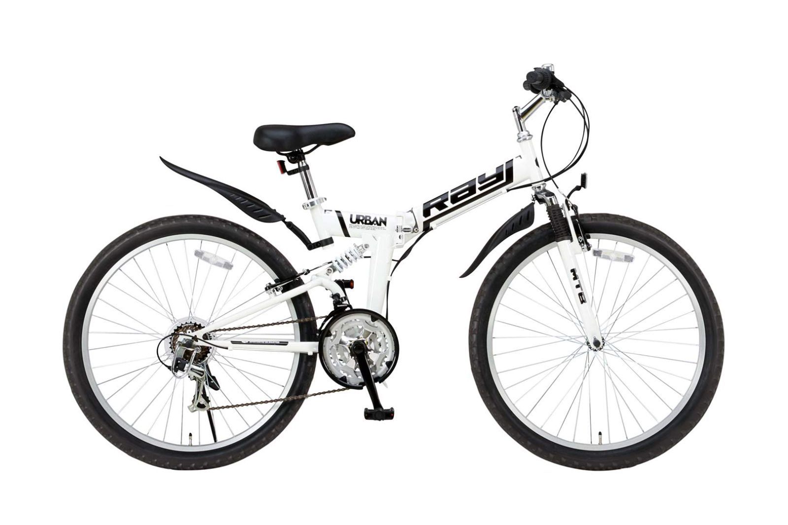 美品】電動アシストマウンテンバイクLet's BIKE FAT e-MTB 白 楽天市場