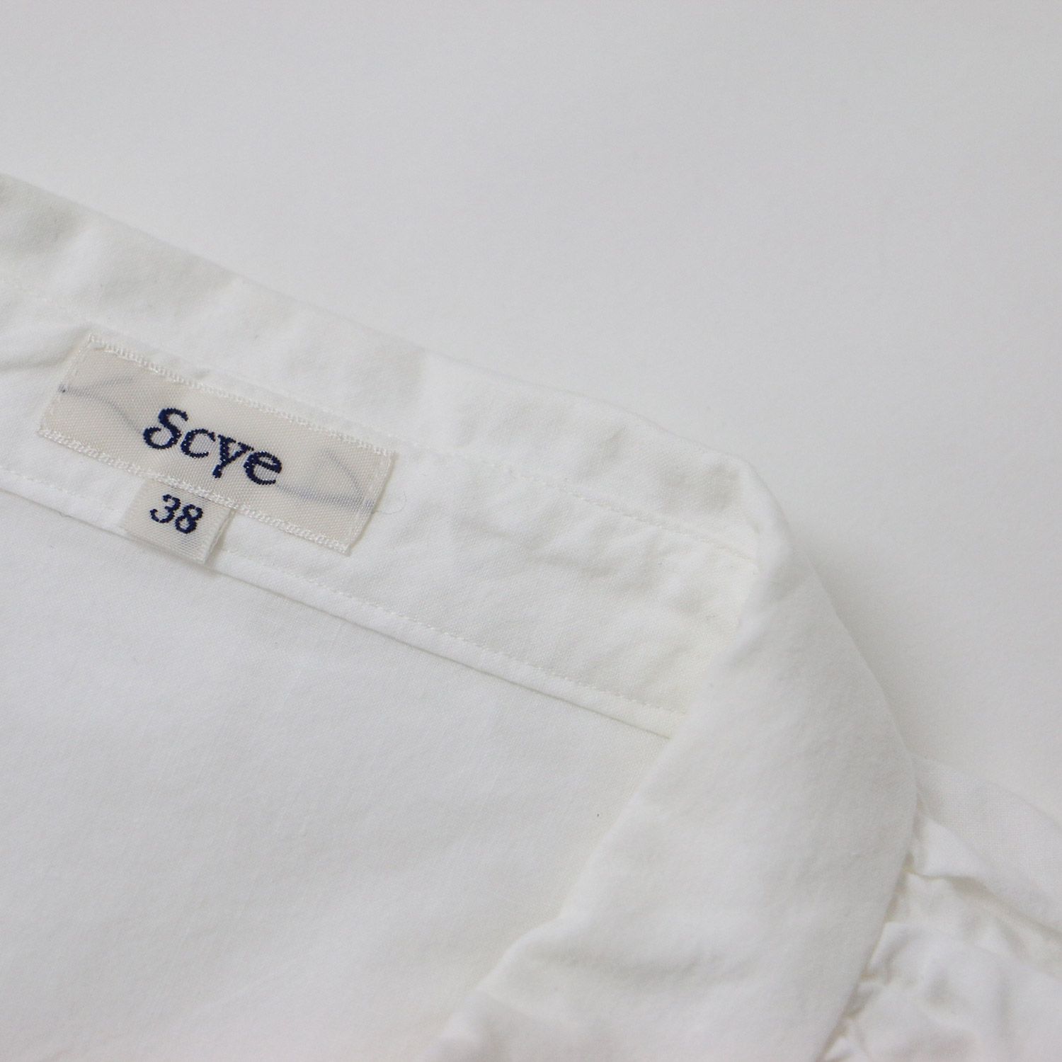 Scye 半袖シャツ 38サイズ 白 Scye - 38 Scye ホワイト モックネック 半袖Tシャツ サイの通販