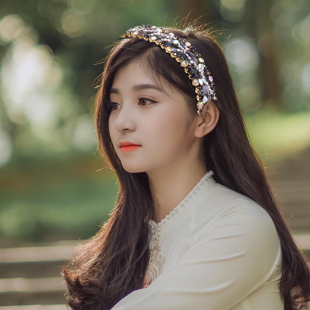 ヘアバンド ラインストーン