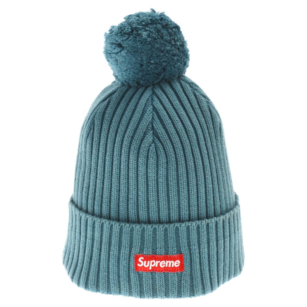 SUPREME (シュプリーム) 12AW Ribbed Beanie Box Logo スモールボックスロゴ ビーニー ニット帽 ニットキャップ  ブルー - メルカリ