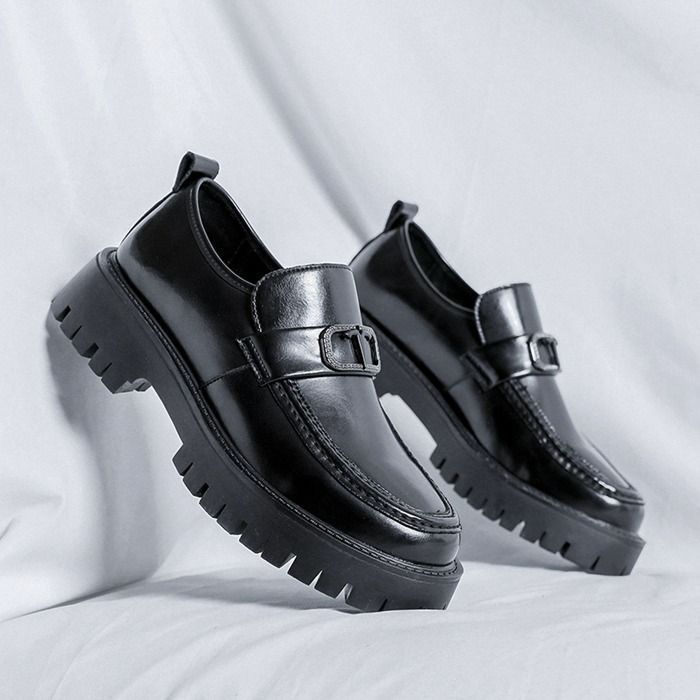 革靴 メンズ 厚底 ローファー 紳士靴 厚底 メンズシューズ ドレスシューズ 厚底シューズ レザーシューズ カジュアルシューズ カジュアル シンプル 上品 通勤 学生靴 制服