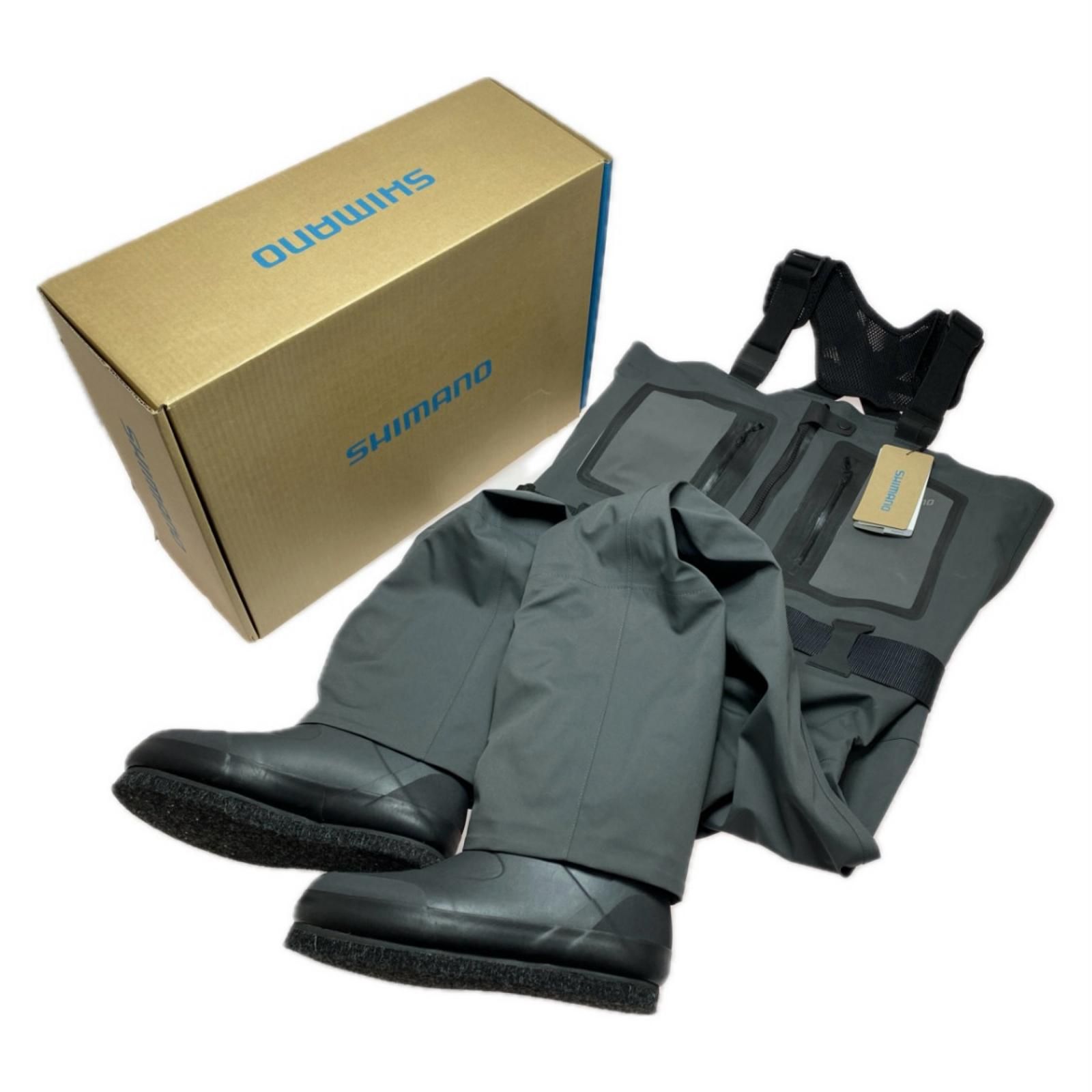 §§SHIMANO シマノ ドライシールド 4 ストレッチウェーダー カットフェルトピン size M FF-001V ウェーダー 程度A
