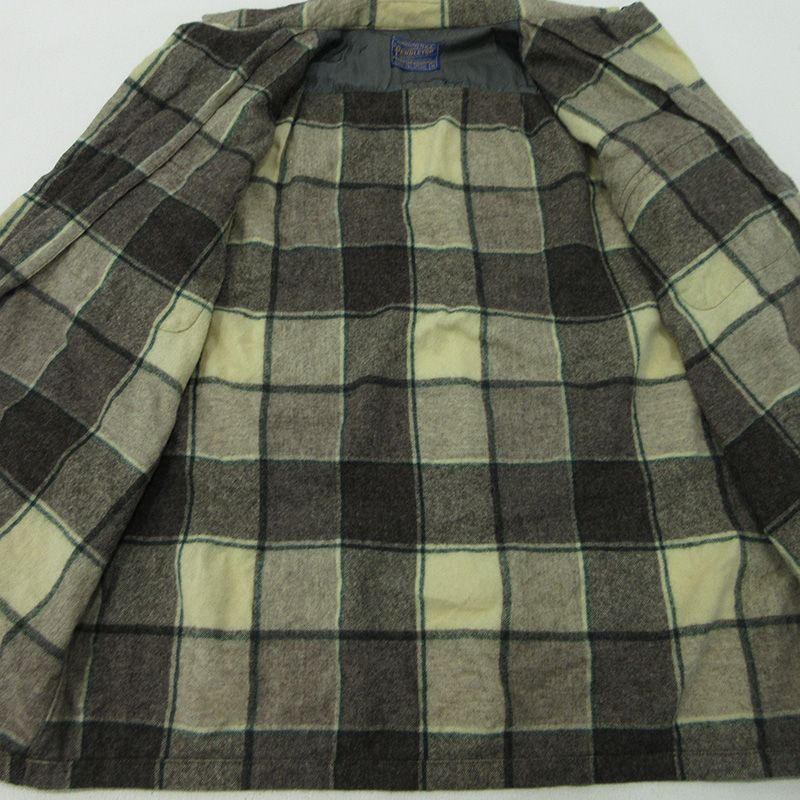 深みのある 三重本店 PENDLETON ペンドルトン 長袖チェックシャツ フランネルシャツ ネルシャツ ボードシャツ ベージュ サイズ M 101 業界最安値に挑戦！！