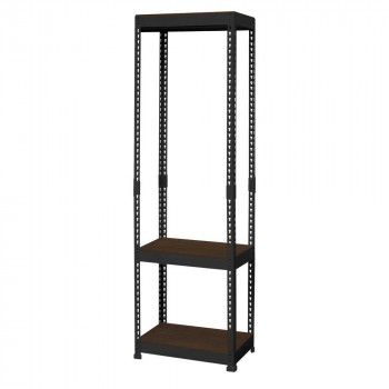 ハンガーラック3段 幅51cm MK-853HBK ブラック