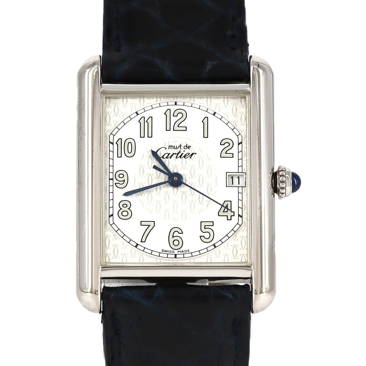 カルティエ マストタンクデイトLM W1014354 シルバー クォーツ
