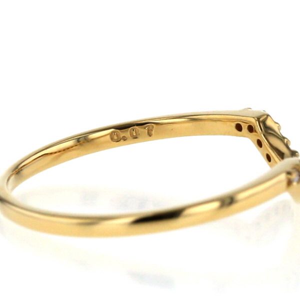 BIZOUX ビズー K18YG ベルソー ダイヤモンド リング ダイヤ 0.07ct 