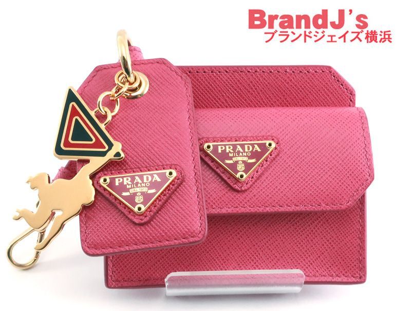 未使用 PRADA プラダ コインケース カードケース モンキーチャーム 