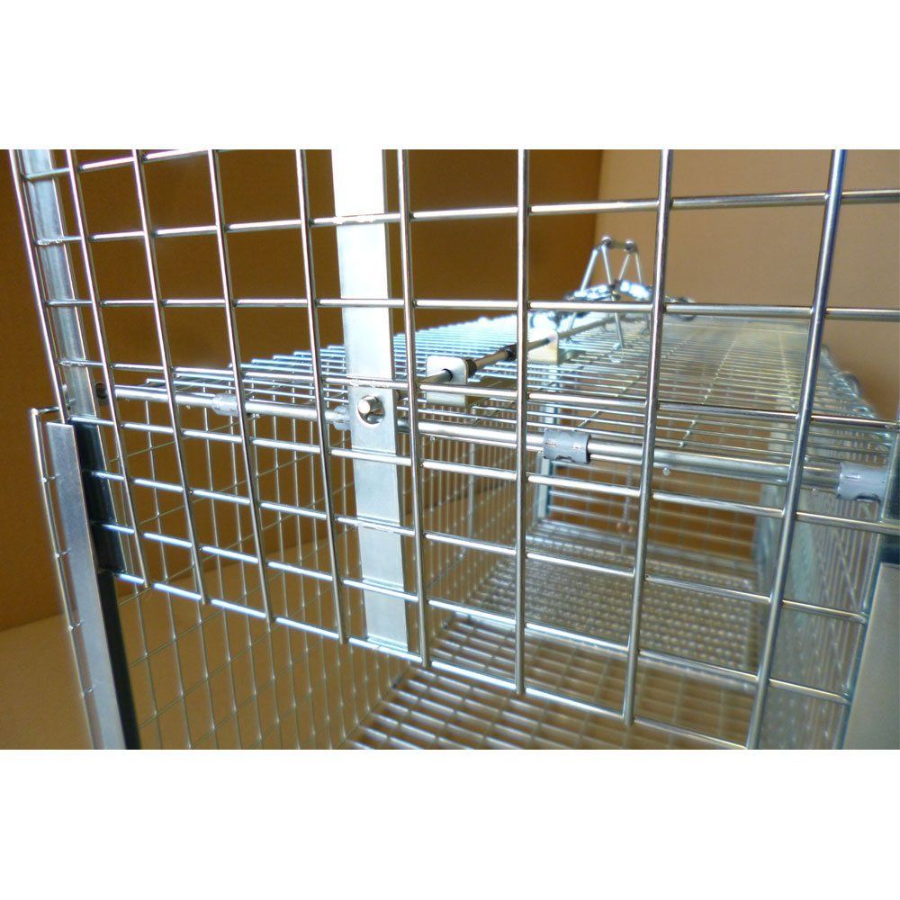 丸十金網株式会社 猫の保護器 28x28x65 シルバー 【公式通販】