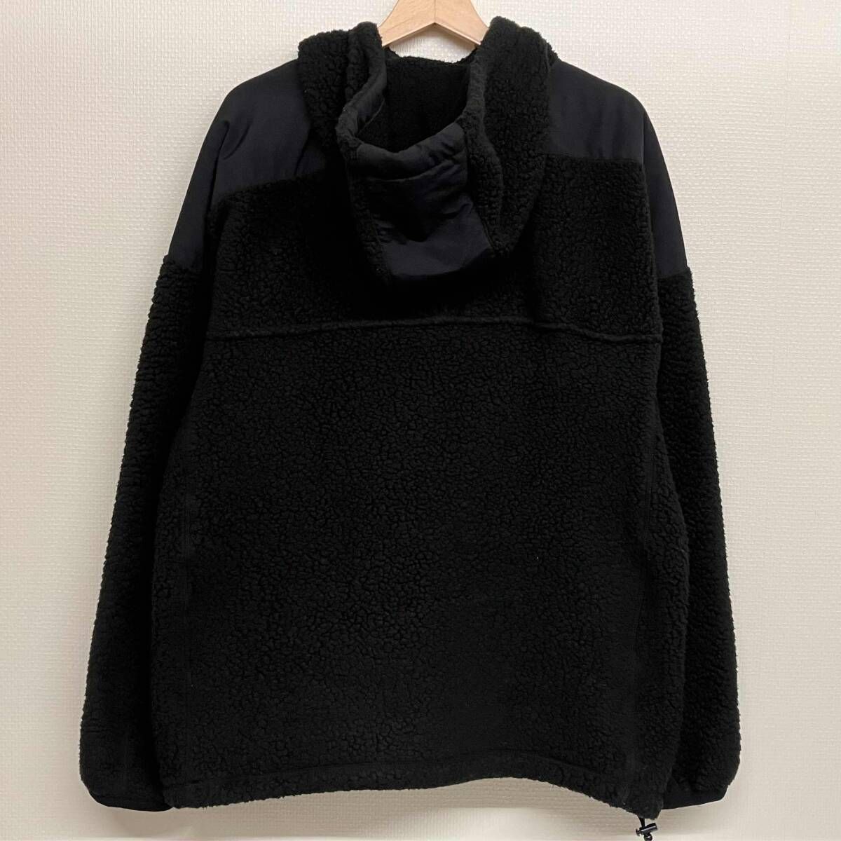 Supreme POLARTEC HOODED HALF ZIP PULLOVER BLACK シュプリーム ポーラテック フーデッド ハーフジップ プルオーバー サイズL