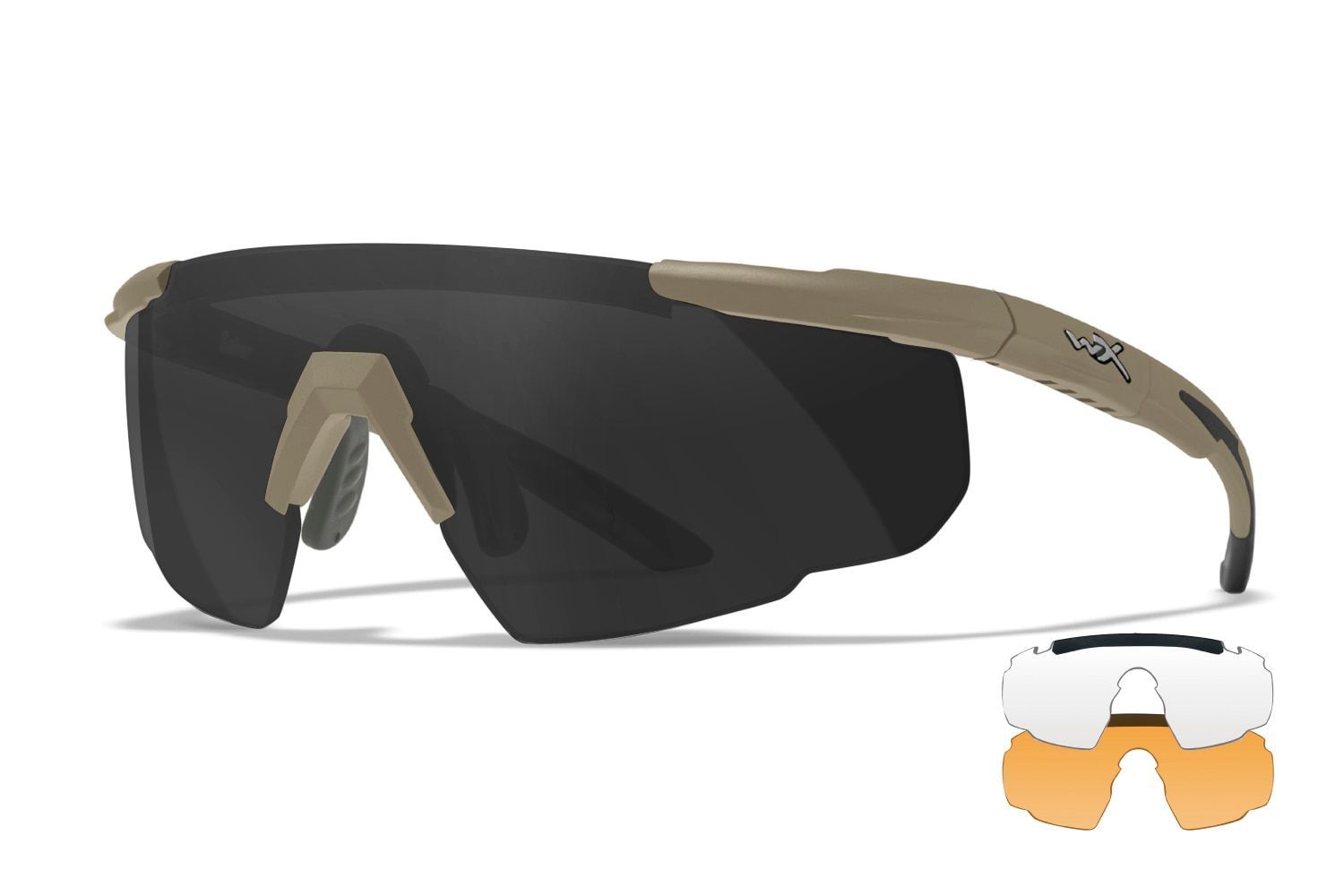 ワイリーエックス/セイバー アドバンスド 3レンズ 極厚レンズ タンフレーム 新型】ワイリーエックス/セイバー アドバンスド 3レンズ 極厚レンズ