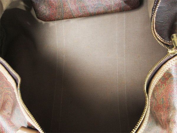 美品 ETRO ボストンバッグ2way ショルダー 大容量 ペイズリー ブラウン ETRO エトロ ボストンバッグ 2way ペイズリー柄 ブラウン系 大容量