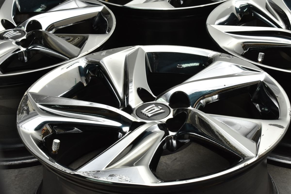 スパッタリング トヨタ 220 クラウン RS 純正 18in 8J 45 PCD114.3 4本 210 200 マークX プリウスα アルファード ヴェルファイア