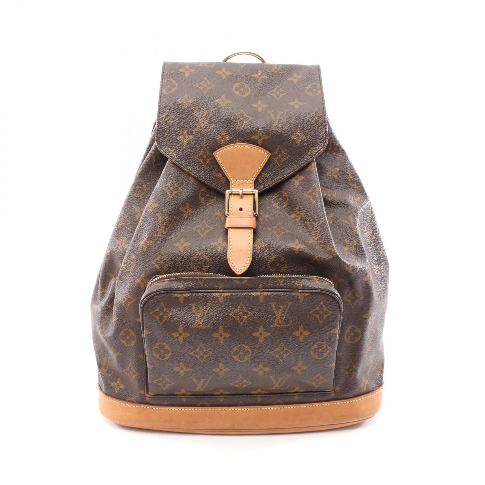 ルイ ヴィトン LOUIS VUITTON リュックサック バックパック モンスリGM モノグラム M51135 PVCコーティングキャンバス レザー モンスリGM レディース Used B