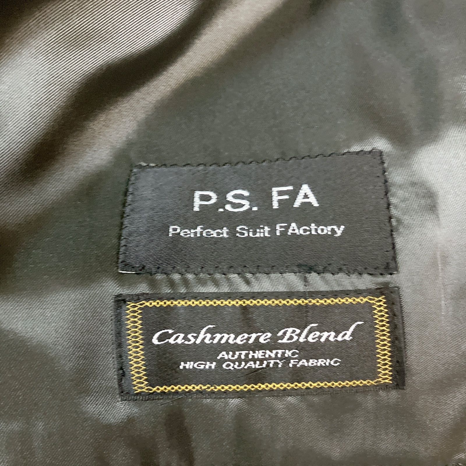 P.S.FA ストライプスーツ Ａ８サイズ A8(身長180-185、ウエスト86cm) | シングル ツーパンツ 2つボタン