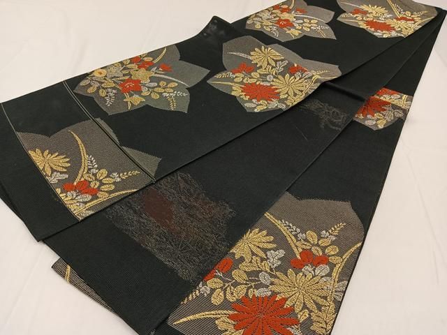 平和屋着物○六通柄袋帯 スリーシーズン 春夏秋 櫛織 抽象