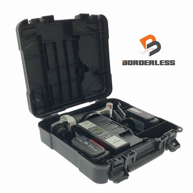 品 Panasonic パナソニック 14.4V 18V 100mm 充電ディスクグラインダー EZ46A1 バッテリー2個 4.2Ah 5.0Ah 充電器 ケース