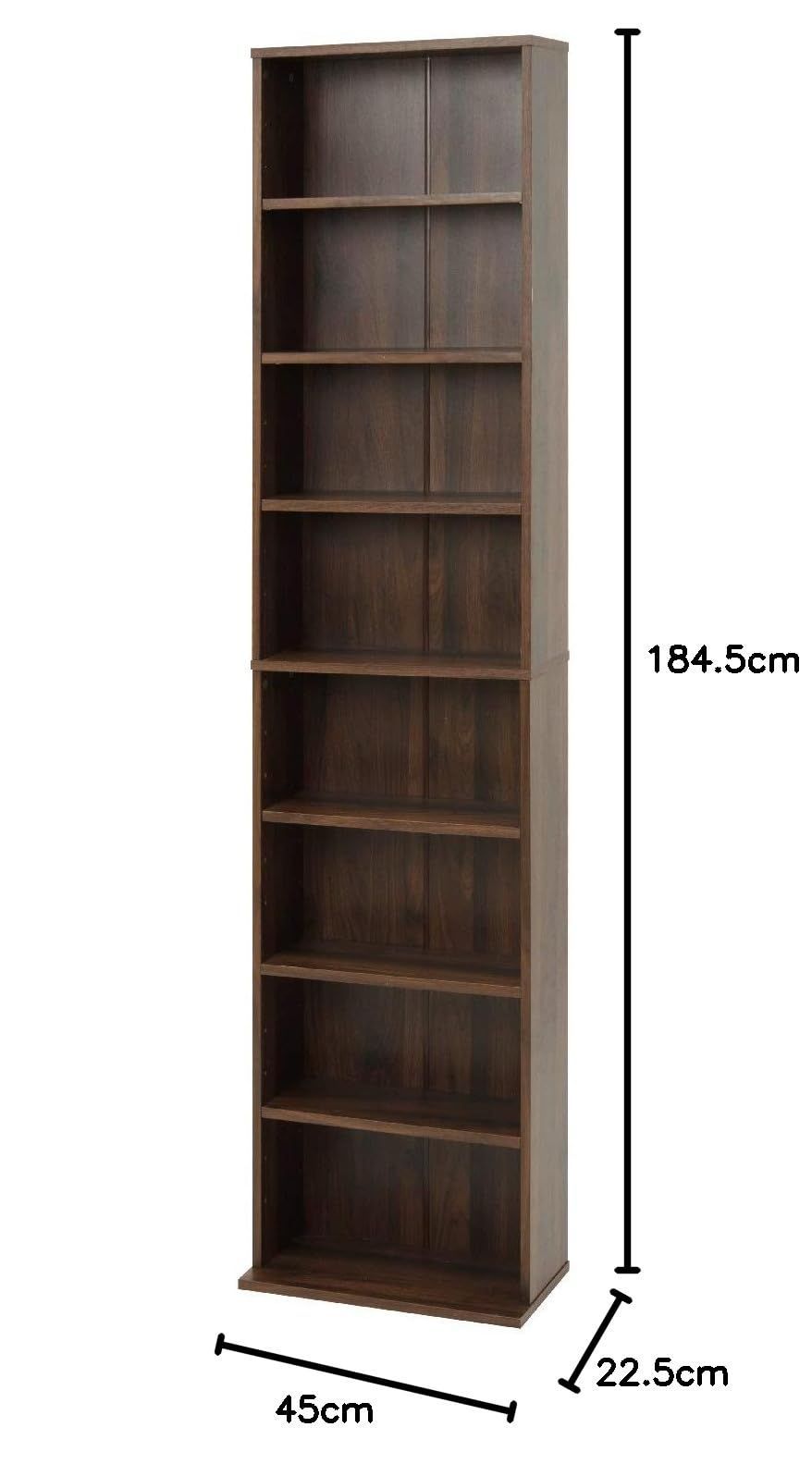 たっぷり入る8段収納