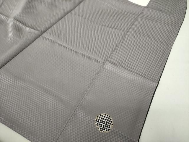 平和屋着物○訪問着 お召地 雪輪重ね 黒地 金彩 やまと誂製 ロング丈