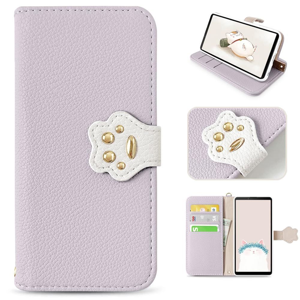 【人気商品】Sony Xperia For 10 IV ケース 手帳型 かわいい猫 Xperia 10 IV 手帳型ケース 人気 SO-52C ケース SOG07 ケース 横置き機能 エクスペリア MAGICASE 10 IV ケース 手帳型 女性 おしゃれ