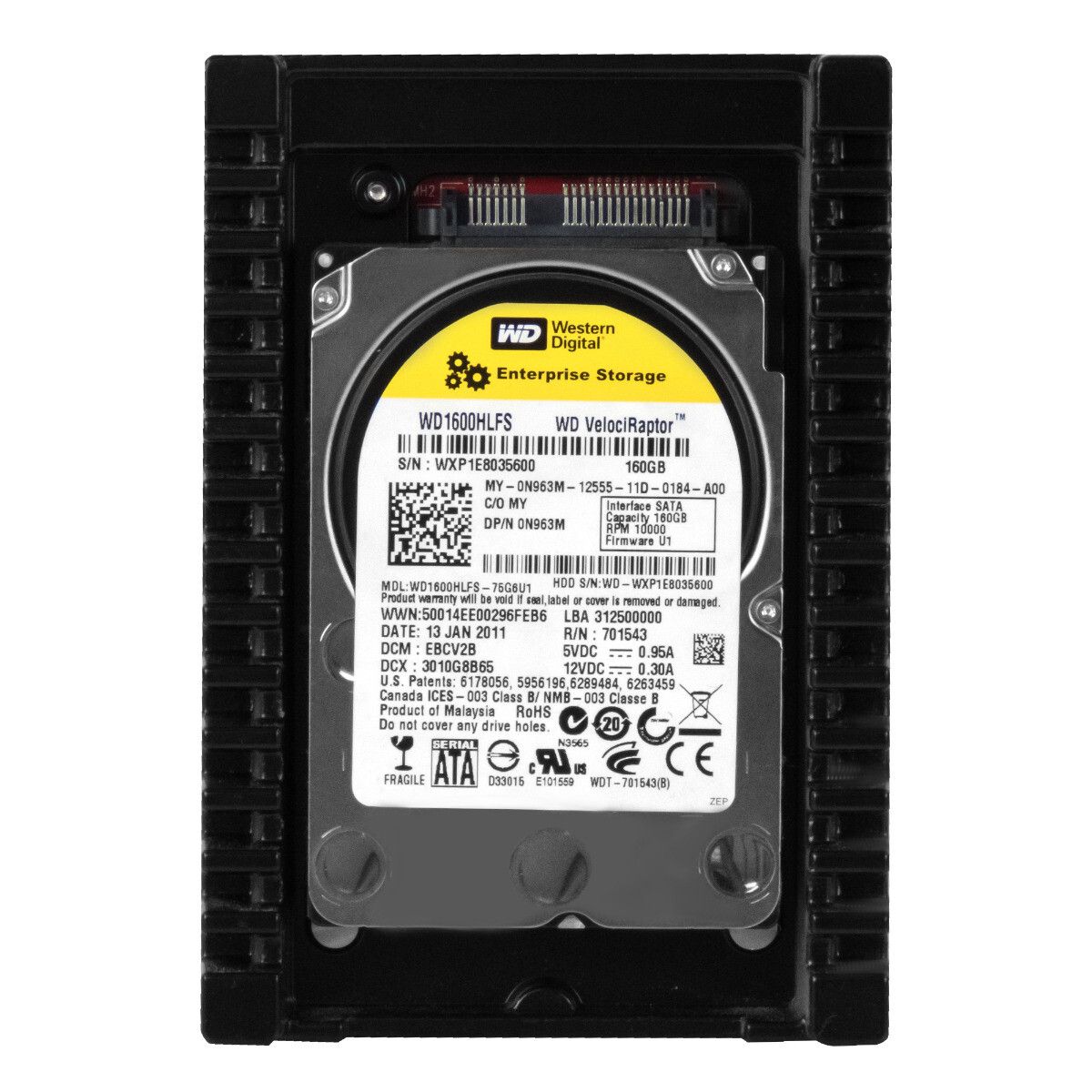 Western Digital VELOCIRAPT 160GB 10K 16MB SATA II 3.5 WD1600HLFS
