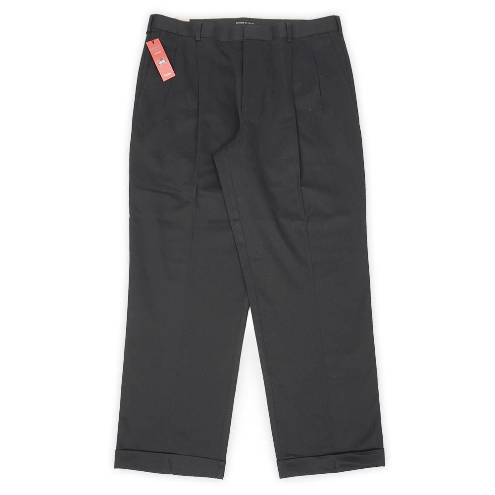 デッドストック 未使用 ドッカーズ DOCKERS PREMIUM 00s 2000年代 2タック チノトラウザー Levi's リーバイス傘下 BLACK USA ヴィンテージ 古着 パンツ ブラック 黒 W36 L29【中古】