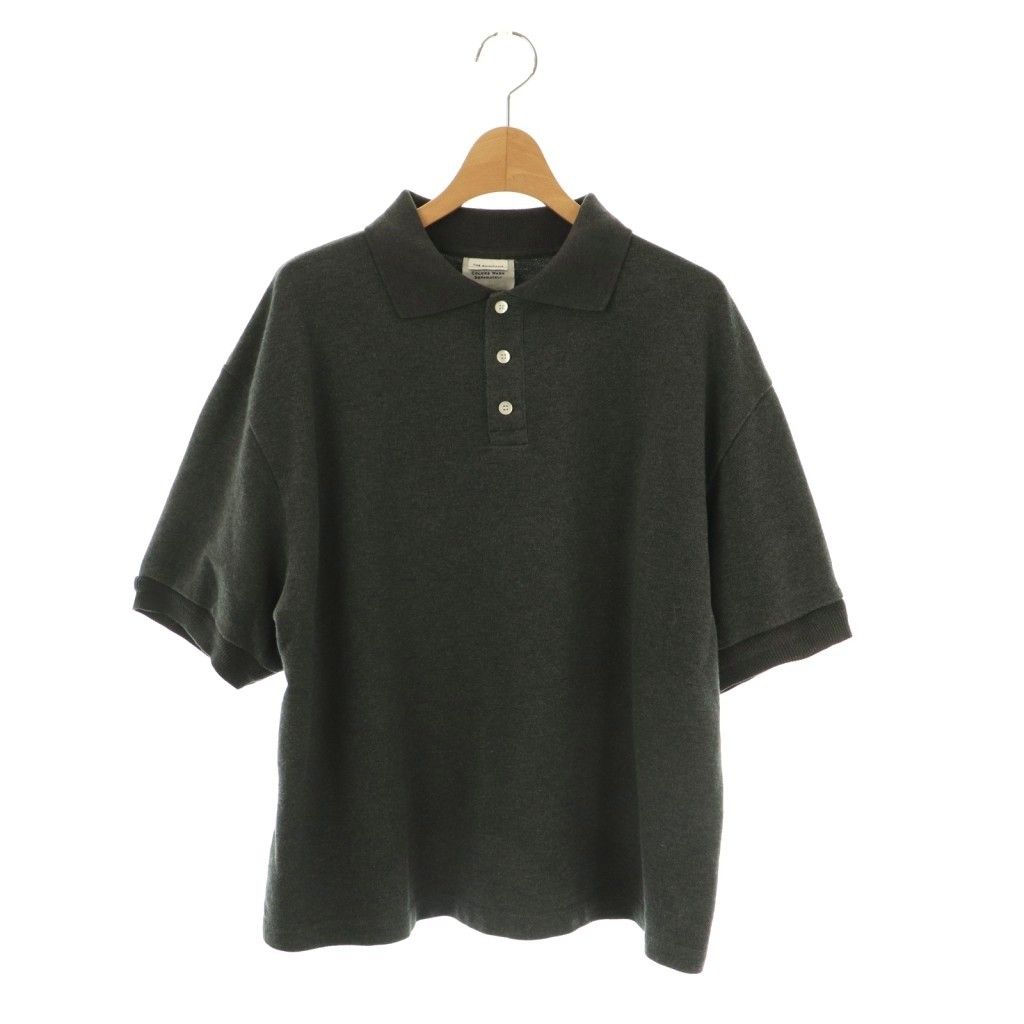 シンゾーン Shinzone ワイドポロシャツ 半袖 コットン FO グレー NR OS