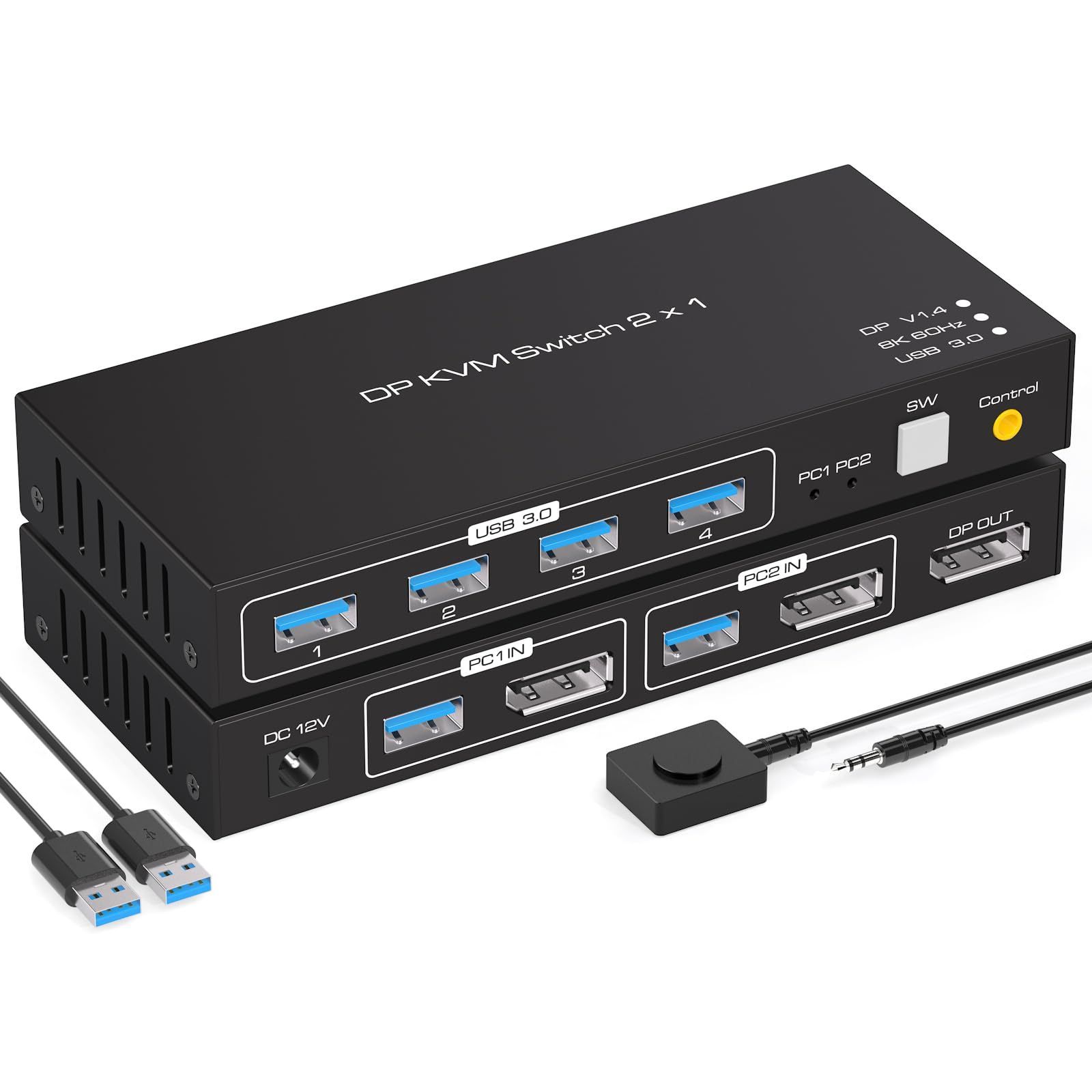 セレクター PC USB キーボード USB USB DP マウス DP DP 切替 切替 共有 切替 切替 4出力 スイッチャー USB ハブ 2入力1出力 2入力1出力 B Displayport Displayport スイッチ 2PC 2入