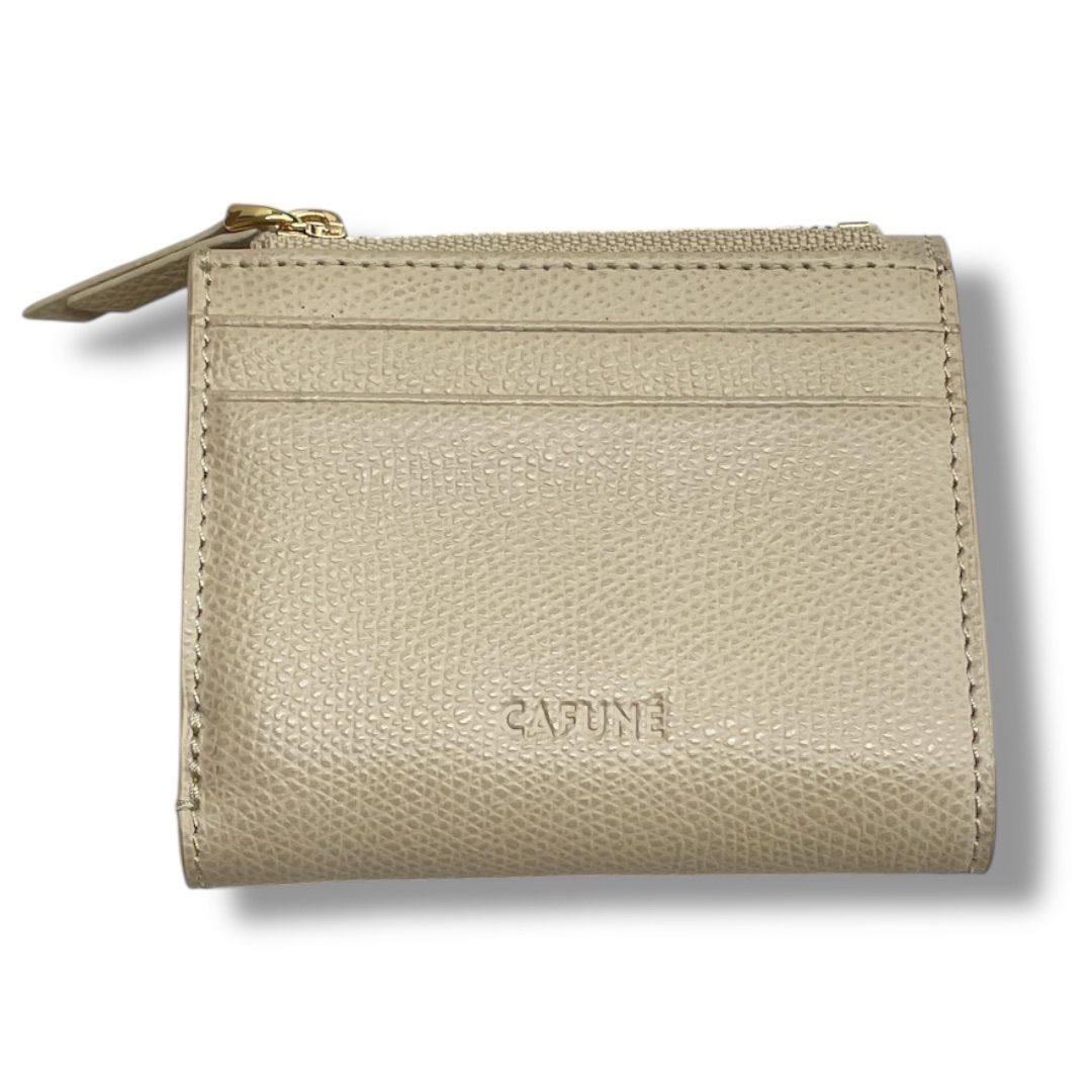 【CAFUNE】Double-Cウォレット三つ折り財布 Cafuné - Double-C Wallet - Tan