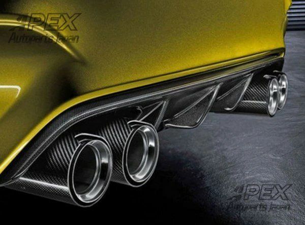 BMW M2M3M4 マフラーカッター テールパイプ デュアル出し MPルック 4Pセット ３色可選