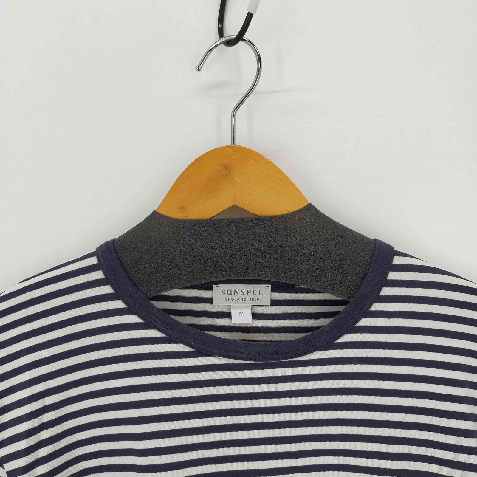 サンスペル Sunspel 英国製 ボーダー Tシャツ メンズ JPN：M - メルカリ