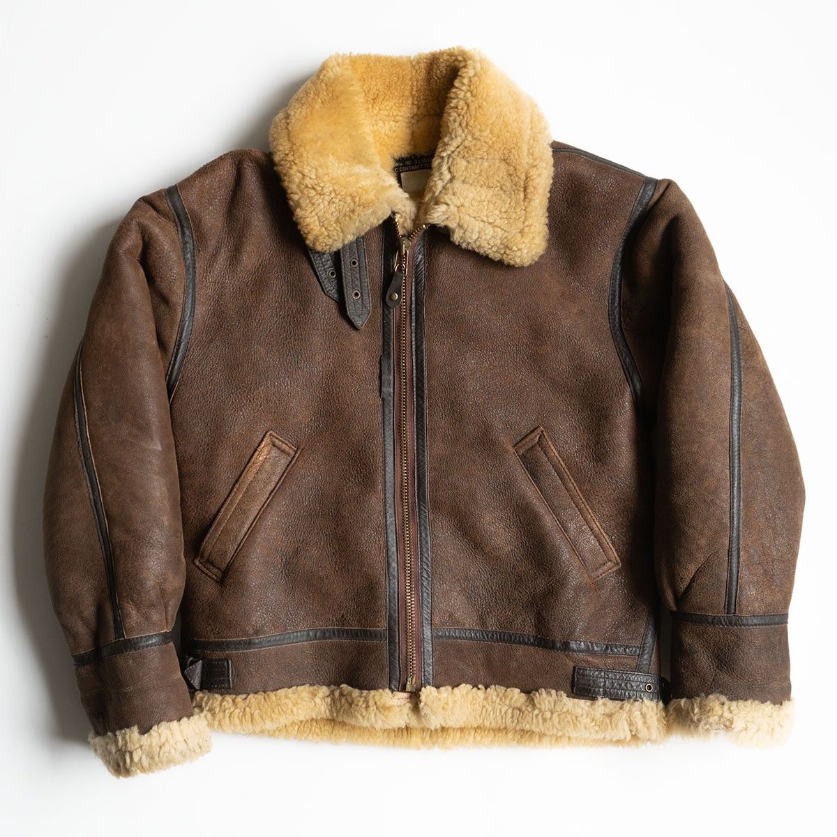 雰囲気抜群】AVIREX【B-3 ムートンボンバージャケット】38 ブラウン