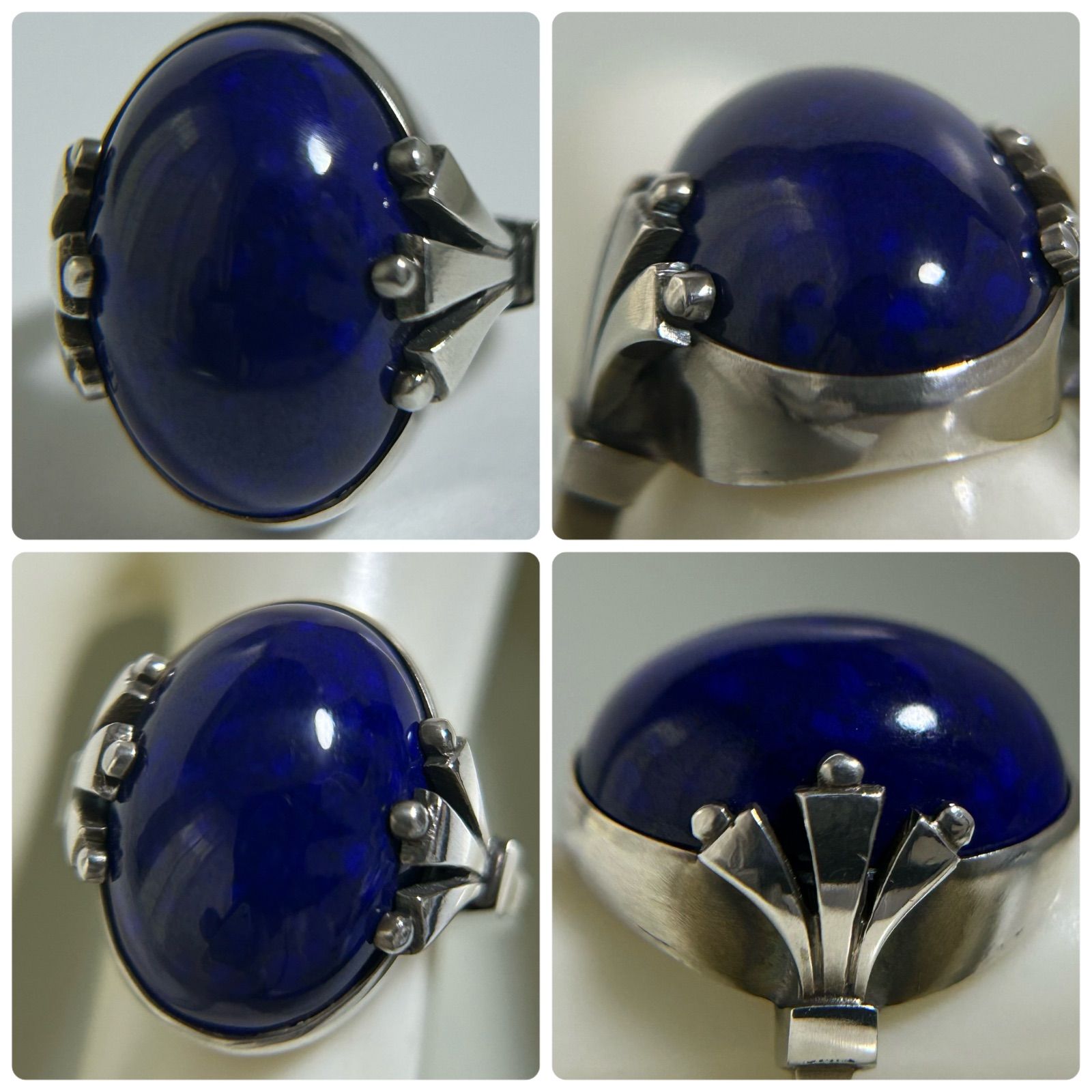 ジョージジェンセン 希少 リング 指輪 ラピスラズリ AG925 約11号