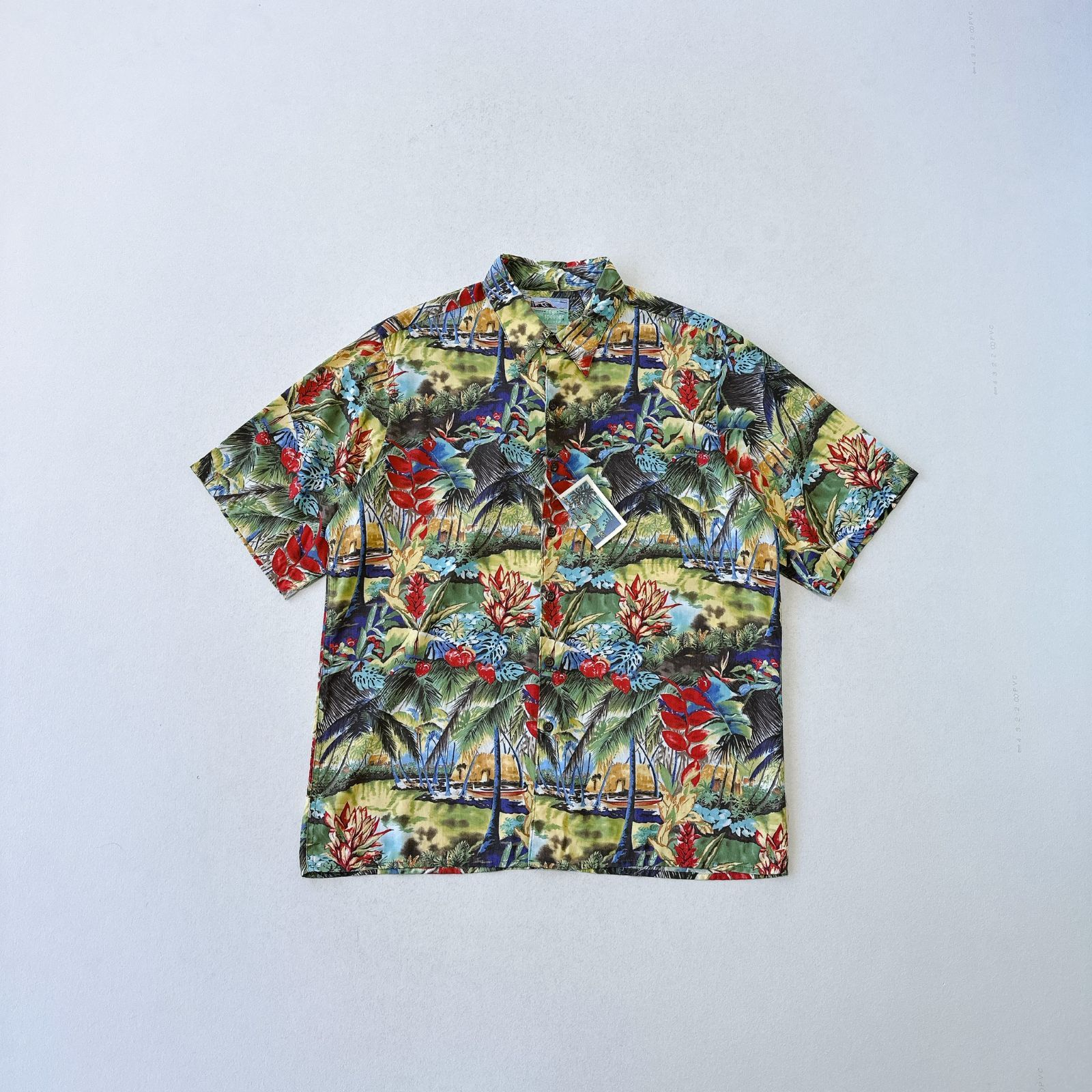 80s レインスプーナー アロハシャツ レーヨン Tim McCullough Hawaiian Shirt