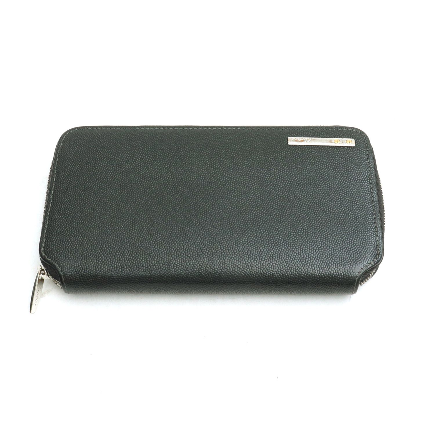 CARTIER サントス ドゥ ラウンドファスナー長財布 ブラック - メルカリ