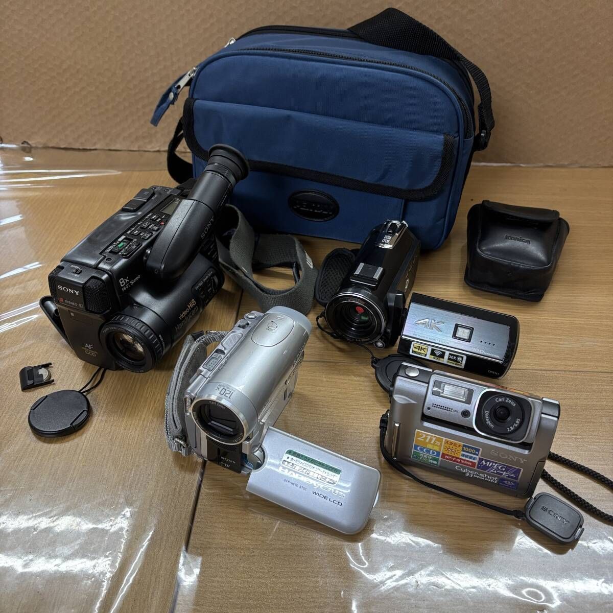 まとめ ビデオカメラ5台＋バッグ付き