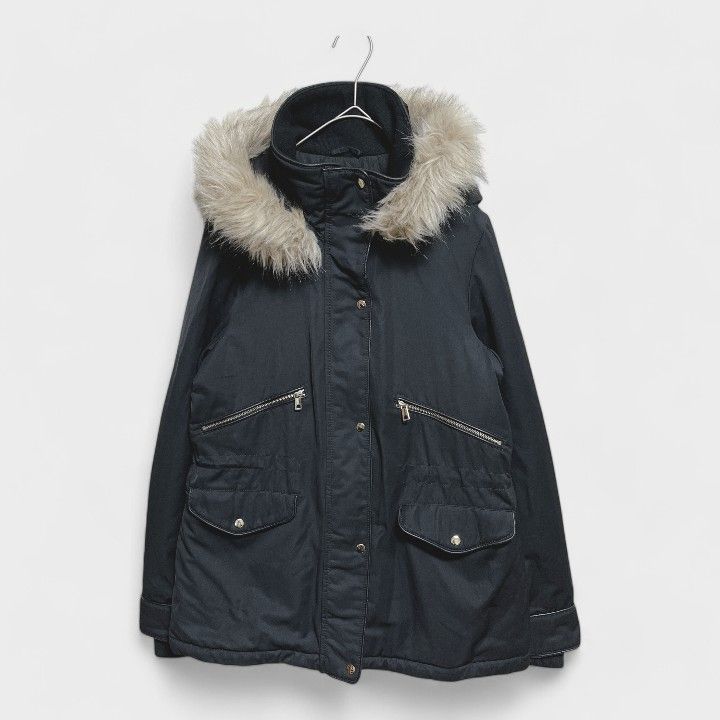 訳アリ】【ザラ】『ZARA trf』[フェイクファージャケット] 中綿コート 
